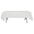 Crown Display 90023 PE 54 x 108 in. White Plastic Table Cover, 48PK 90023  (PE)